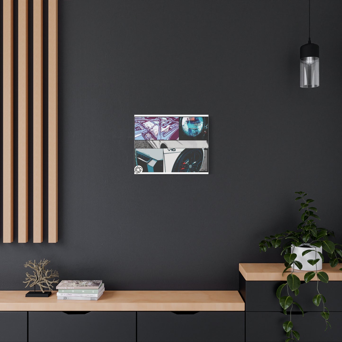 Canvas Print of Fast German Sports Car for Automotive Enthusiasts