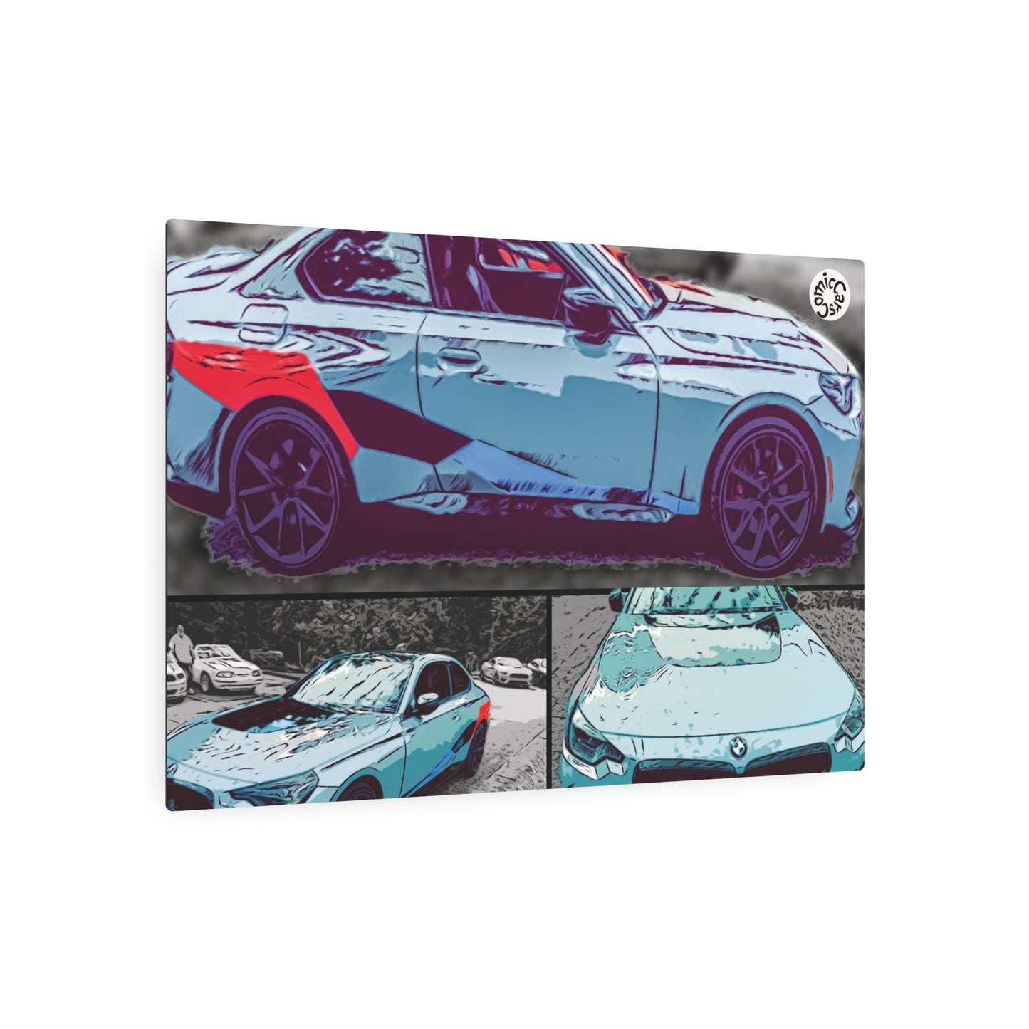 Metal Art Sign German Import Fast Sports Car Design