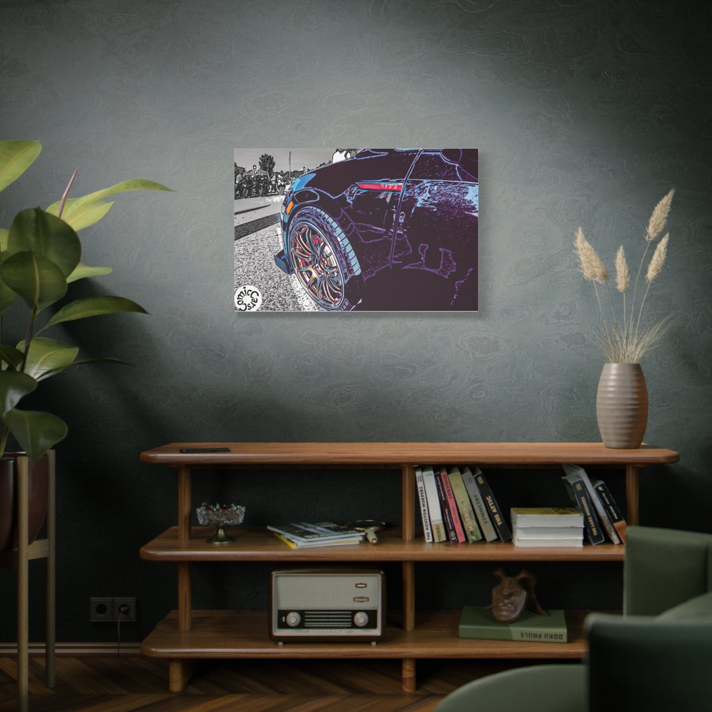 Canvas Print German Import Sports Car Luxury Decor for Car Enthusiasts