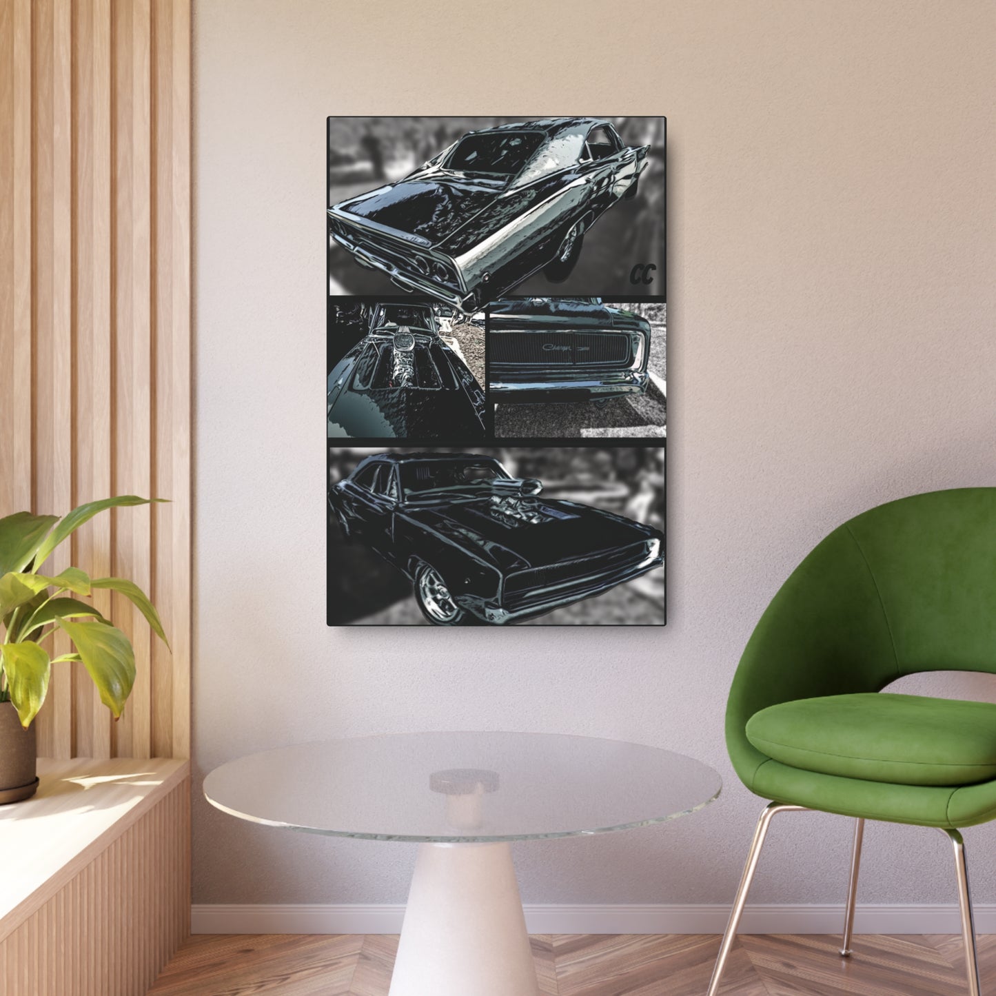 Muscle Car Decor, Metal Art Sign