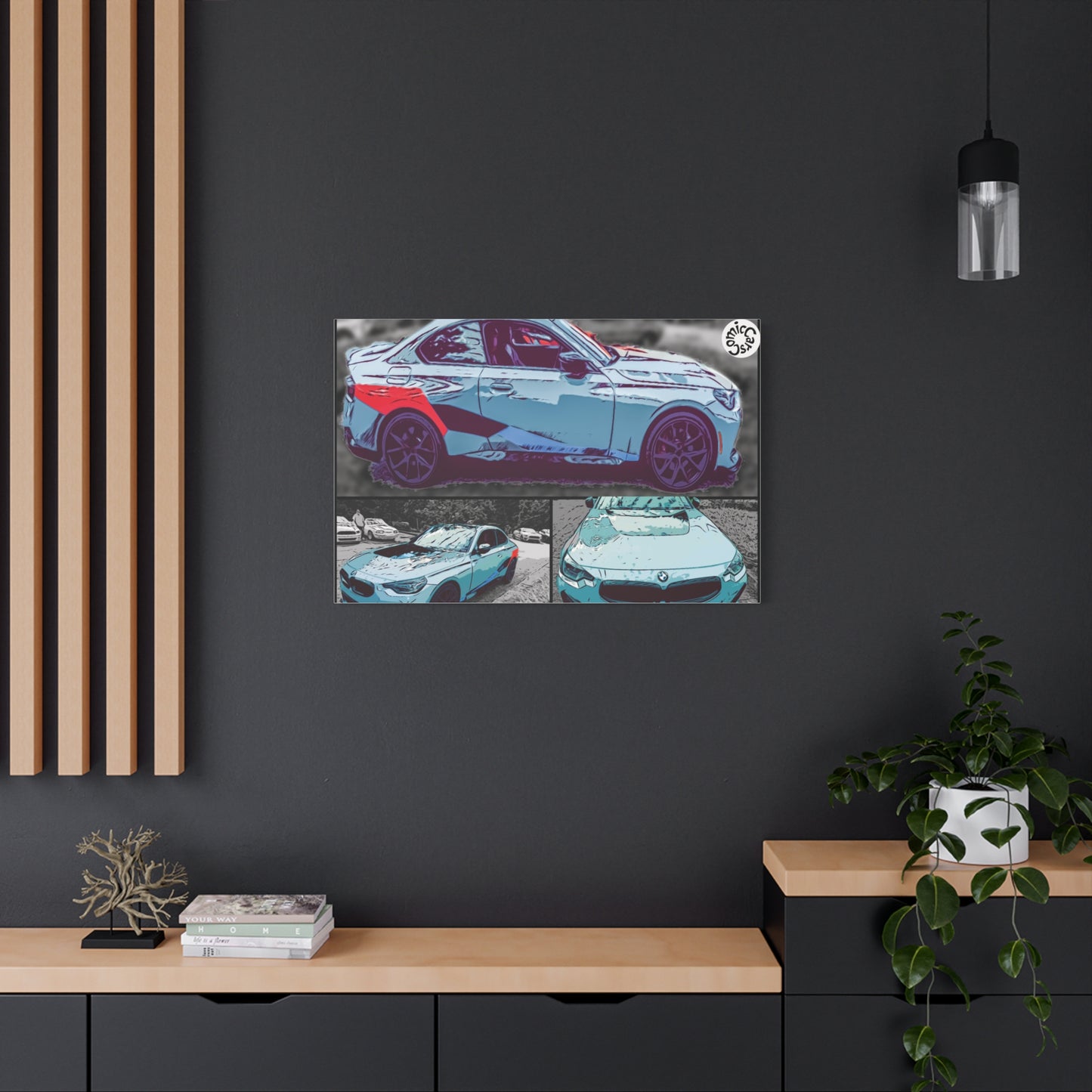 Canvas Print German Sports Car Matte Wall Art Decor