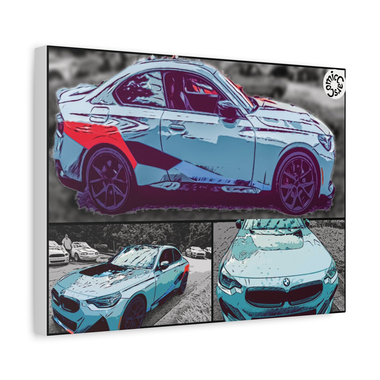 Canvas Print German Sports Car Matte Wall Art Decor