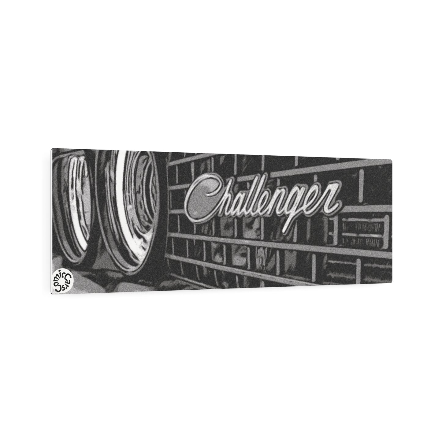 Metal Art Sign Modern Muscle Car Gas Pump Garage Wall Art Black and White Decor