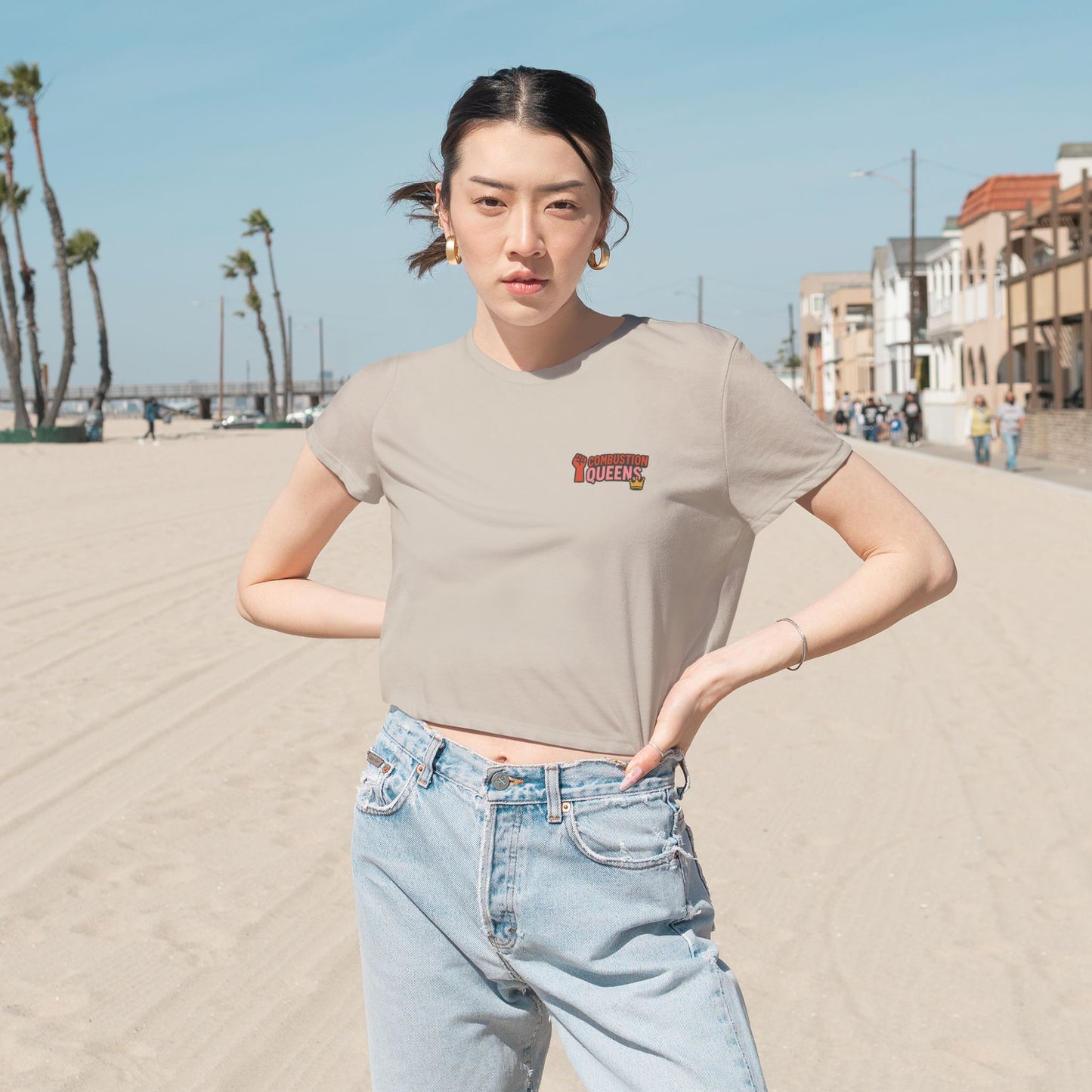 Combustion Queens, Comic My Ride! Empowering Streetwear Crop Top for Women to match YOUR car!