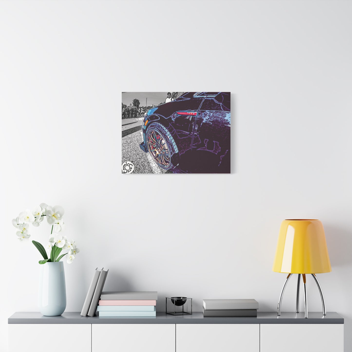 Canvas Print German Import Sports Car Luxury Decor for Car Enthusiasts