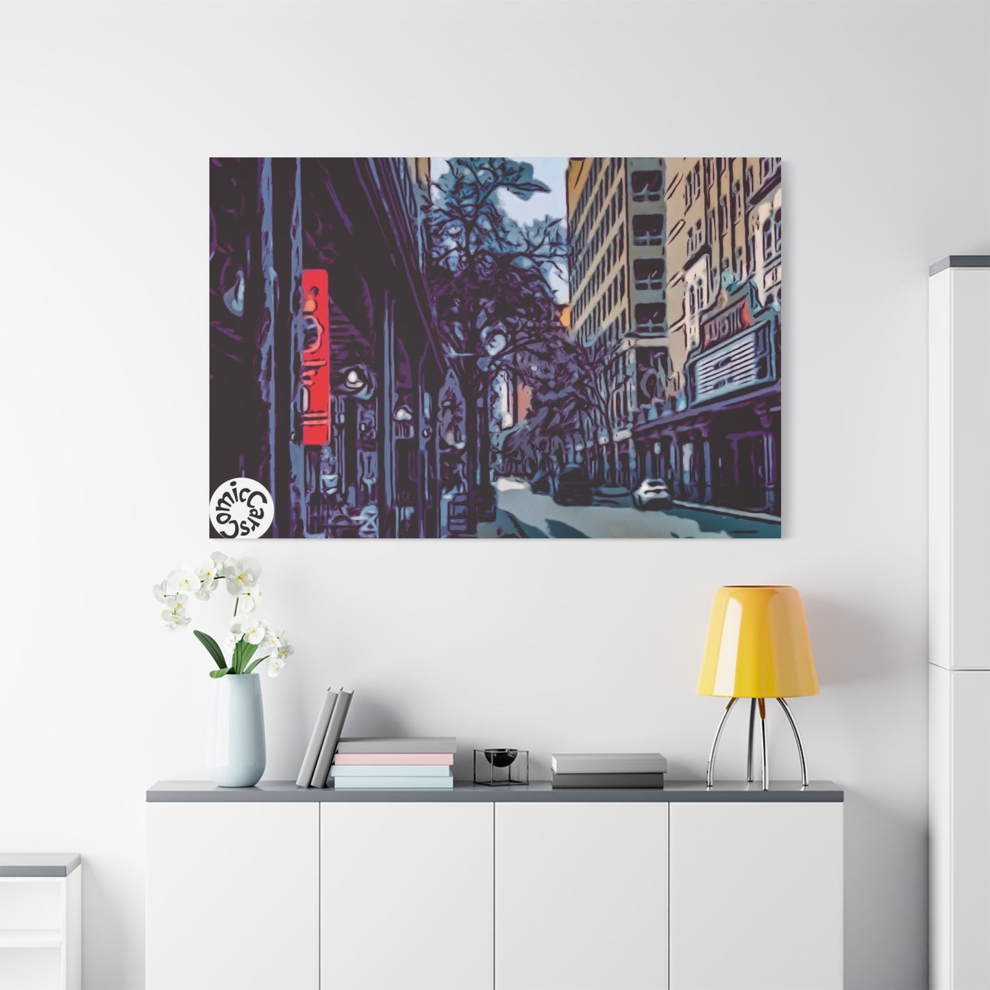 San Antonio Cruises City Matte Canvas Wall Art