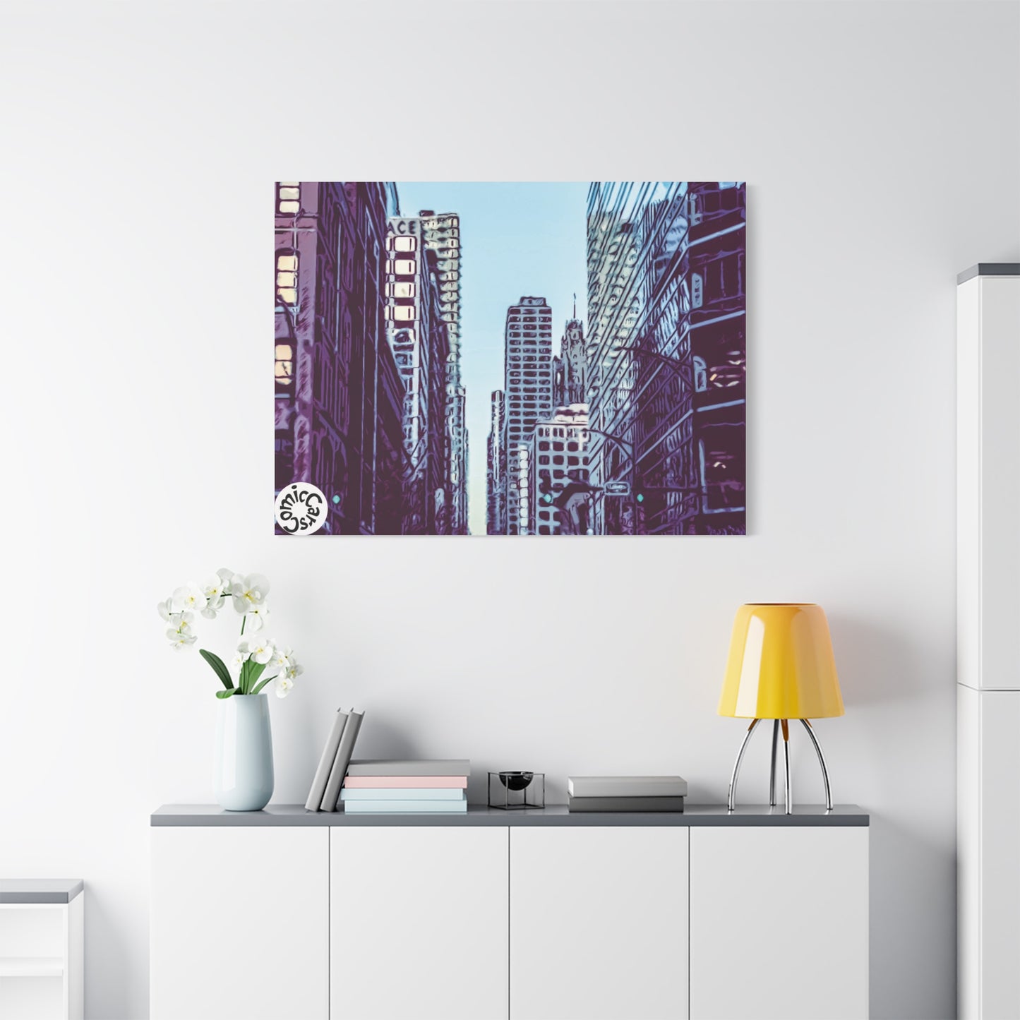 Chi-Town Cruises Matte Canvas Wall Art Urban Decor for Home and Office