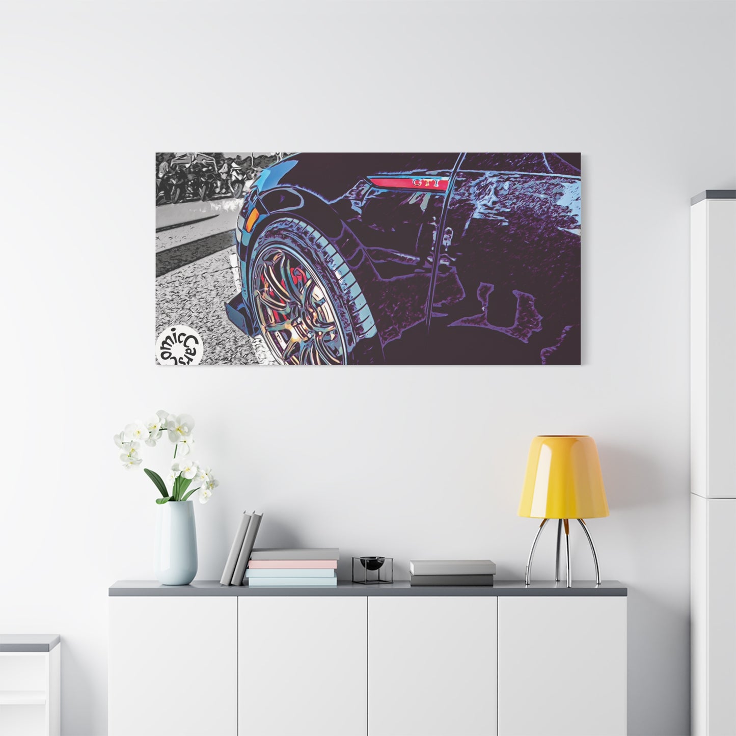 Canvas Print German Import Sports Car Luxury Decor for Car Enthusiasts