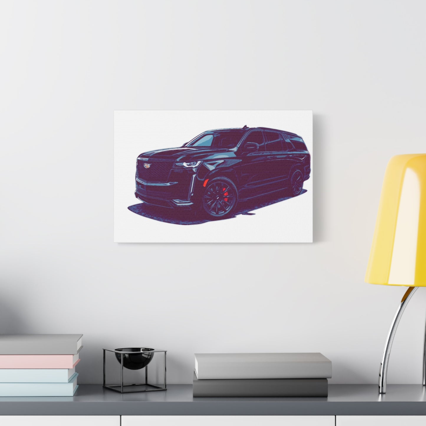 Obsidian Command – Modern Performance SUV Comic Wall Art