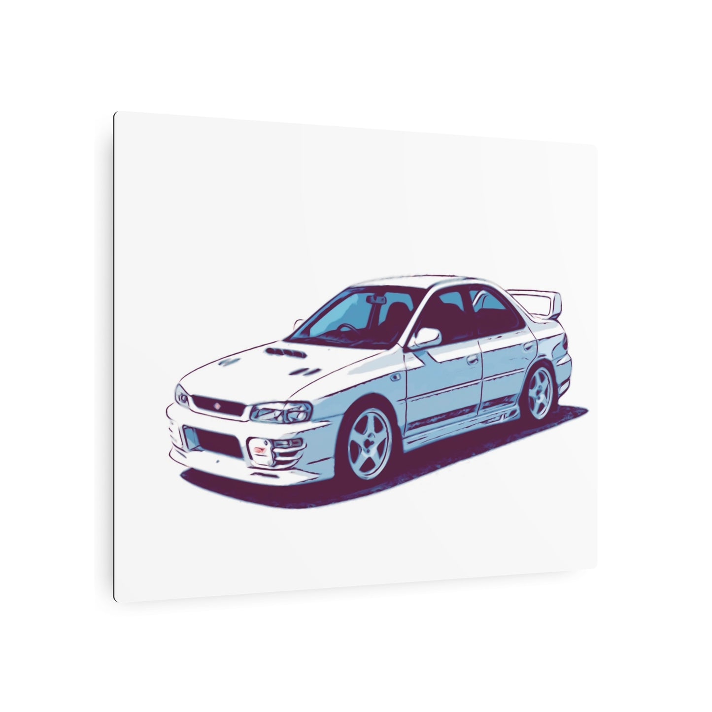 White Line Legacy – JDM Performance Sedan Comic Wall Art