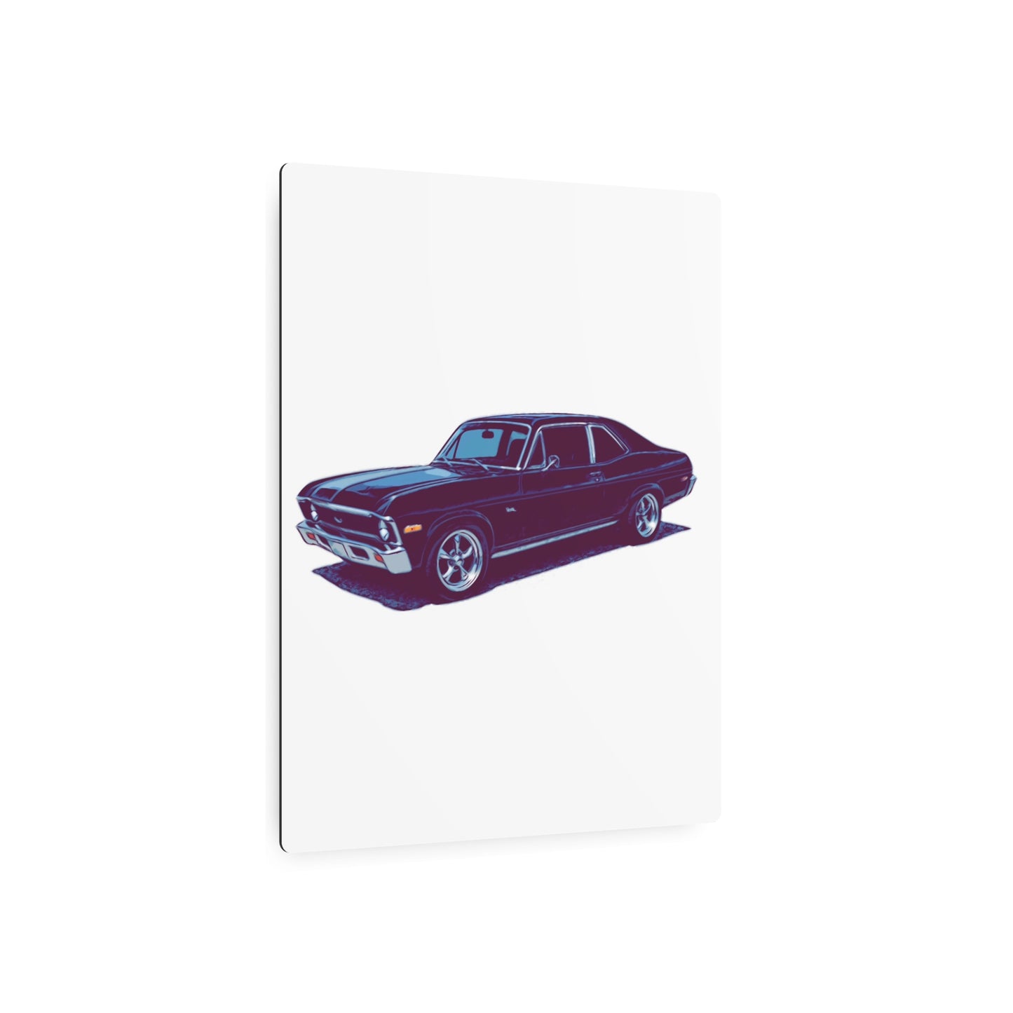 Midnight Cruiser – Classic Muscle Side Profile Comic Car Wall Art