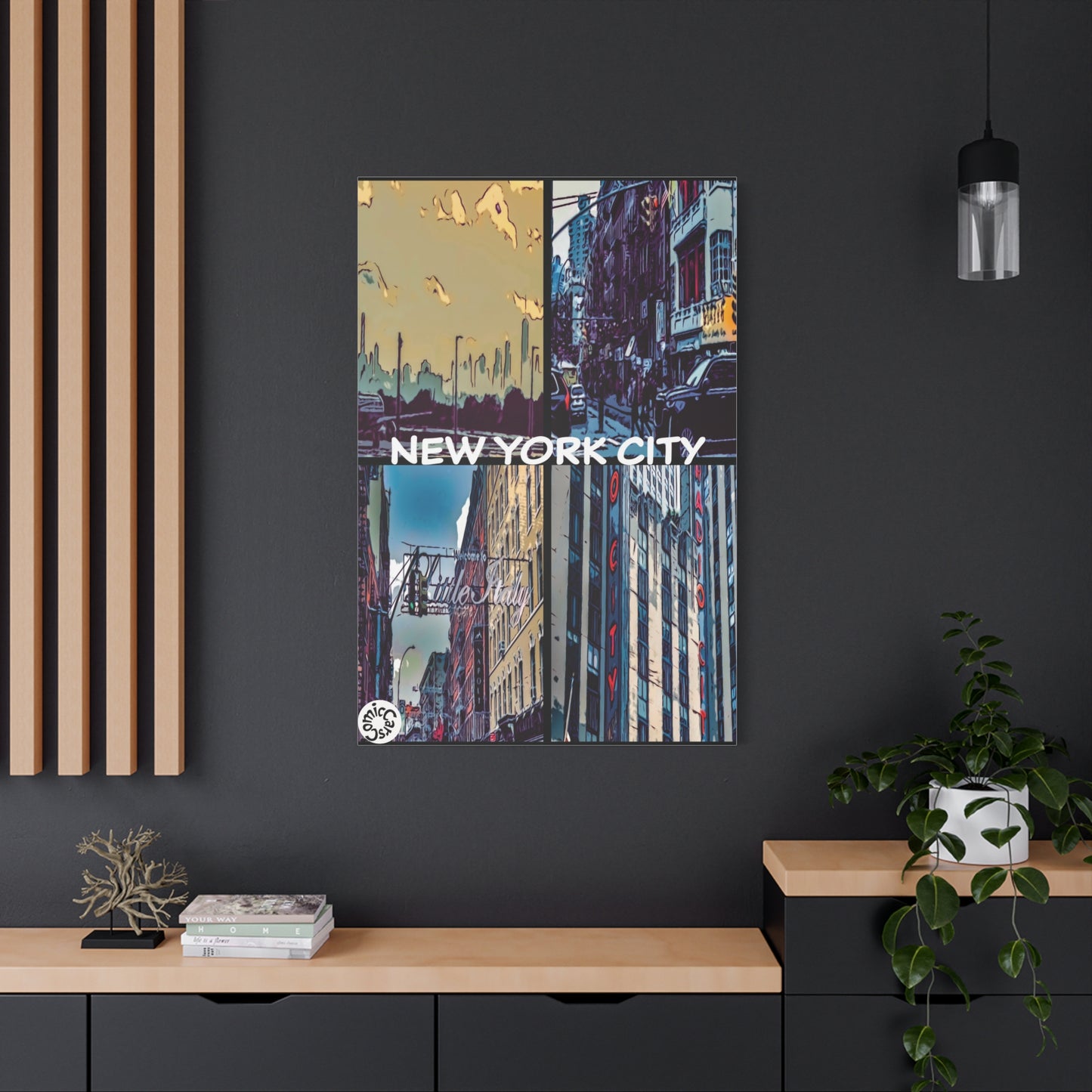 New York City Collection Matte Canvas Wall Art Urban Home Decor