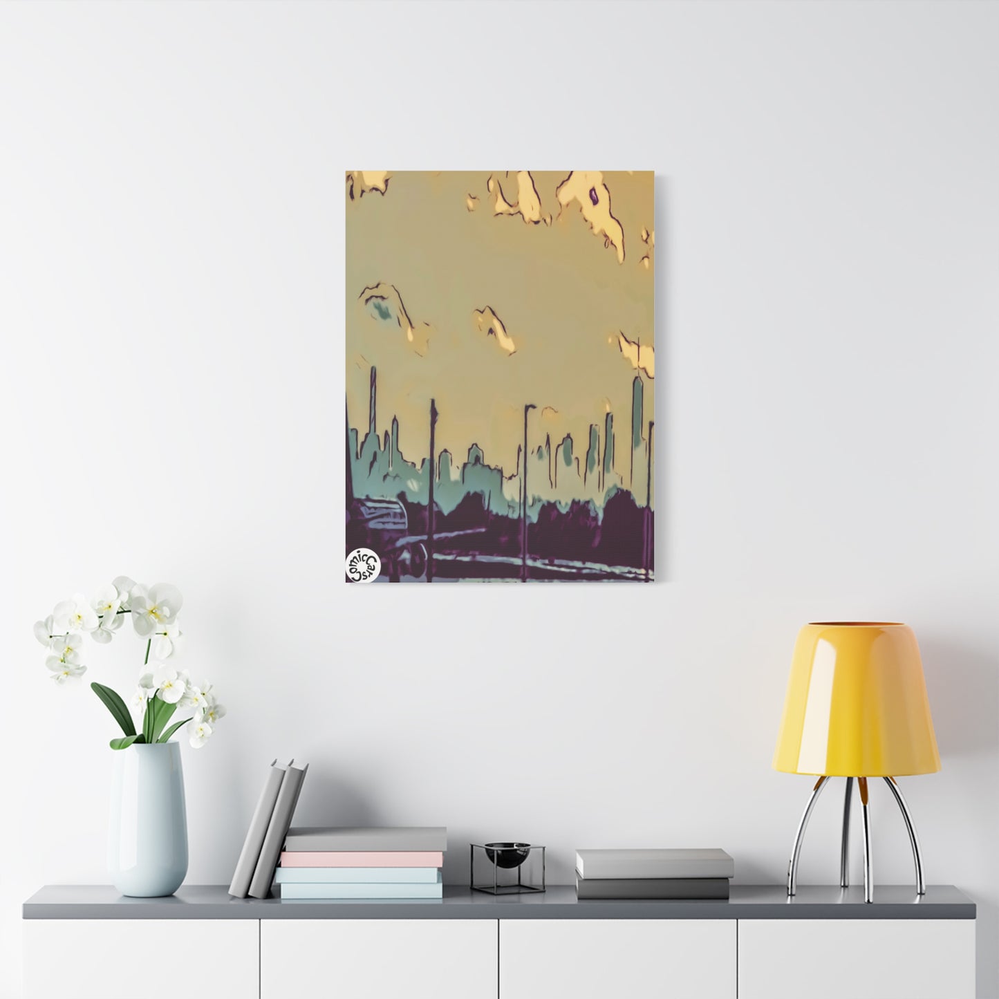 New York City JFK Airport Matte Canvas Wall Art Urban Home Decor