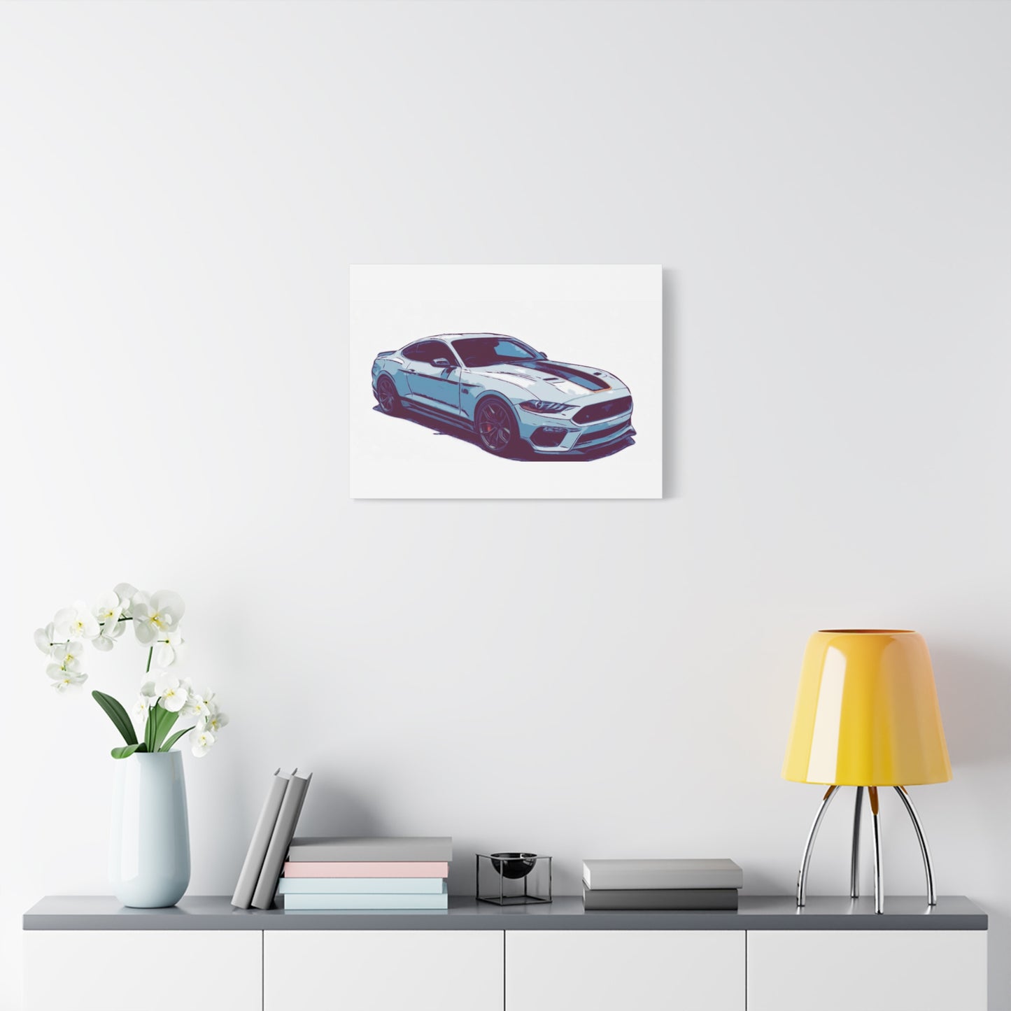 Track-Bred Street Coupe – Modern Performance Comic Car Wall Art
