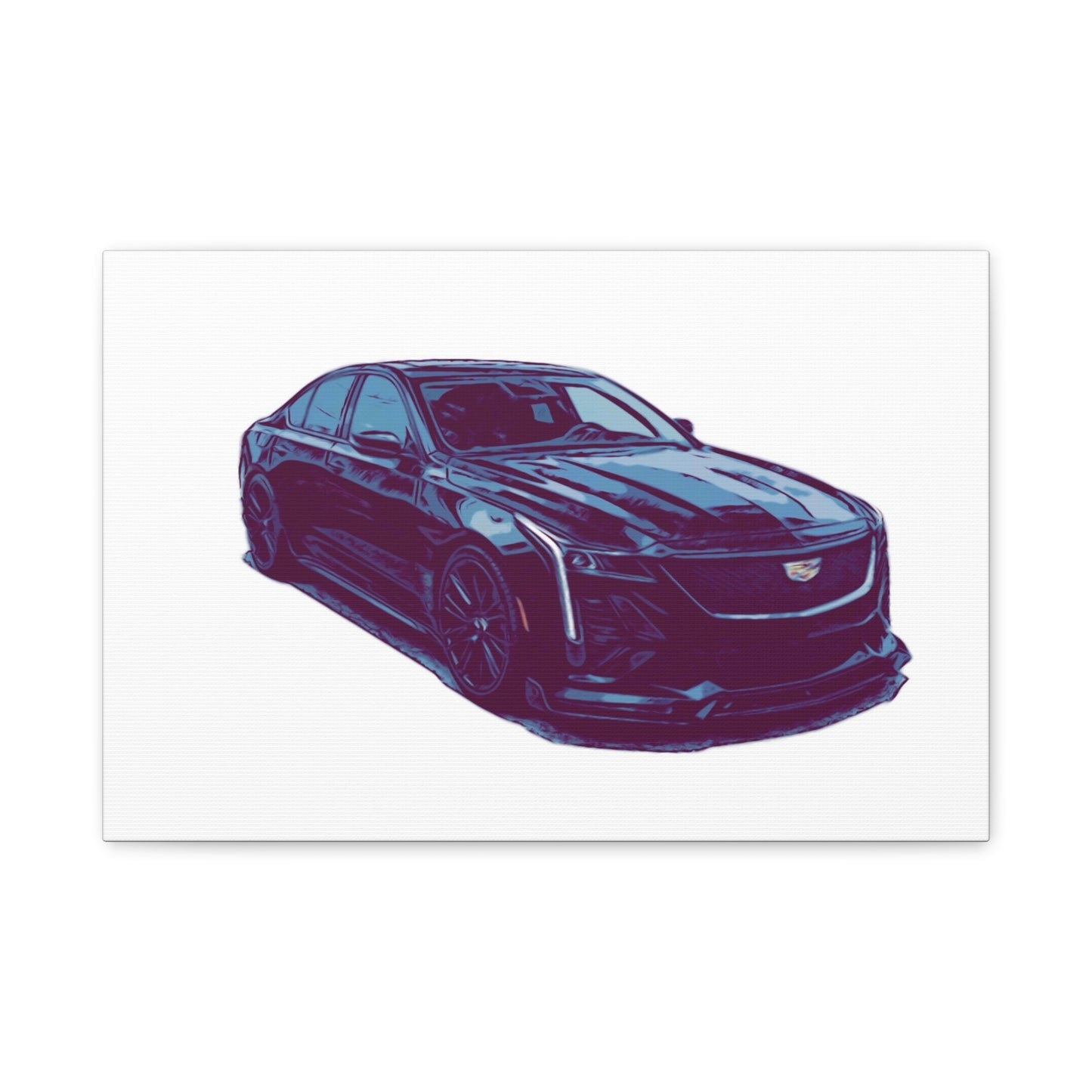 Midnight Precision – Luxury Performance Sedan Comic Wall Art