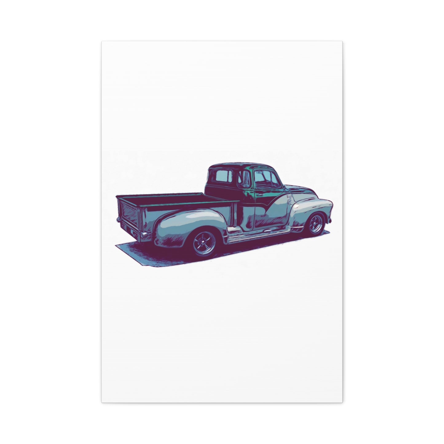 Iron Hauler ’52 – Vintage Pickup Comic Car Wall Art