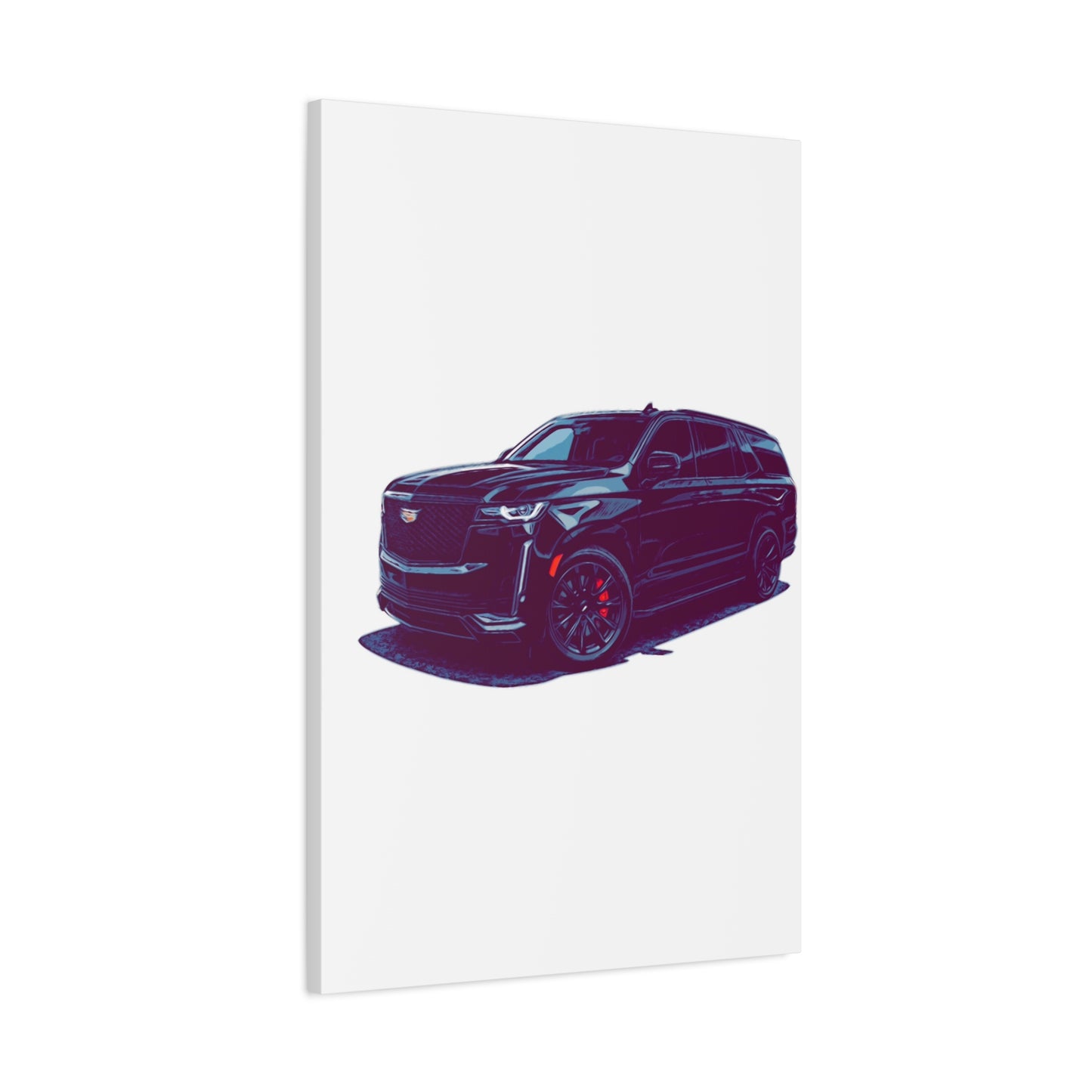 Obsidian Command – Modern Performance SUV Comic Wall Art