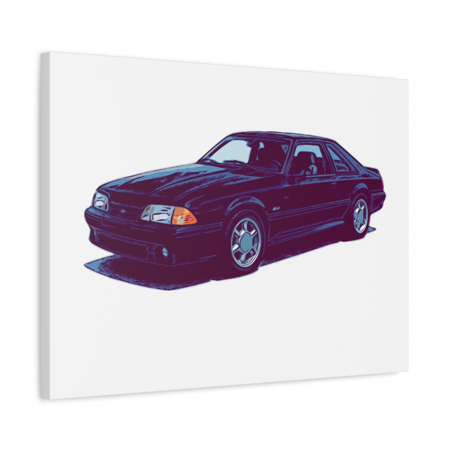 Ironline Notchback – Retro Street Coupe Comic Car Wall Art