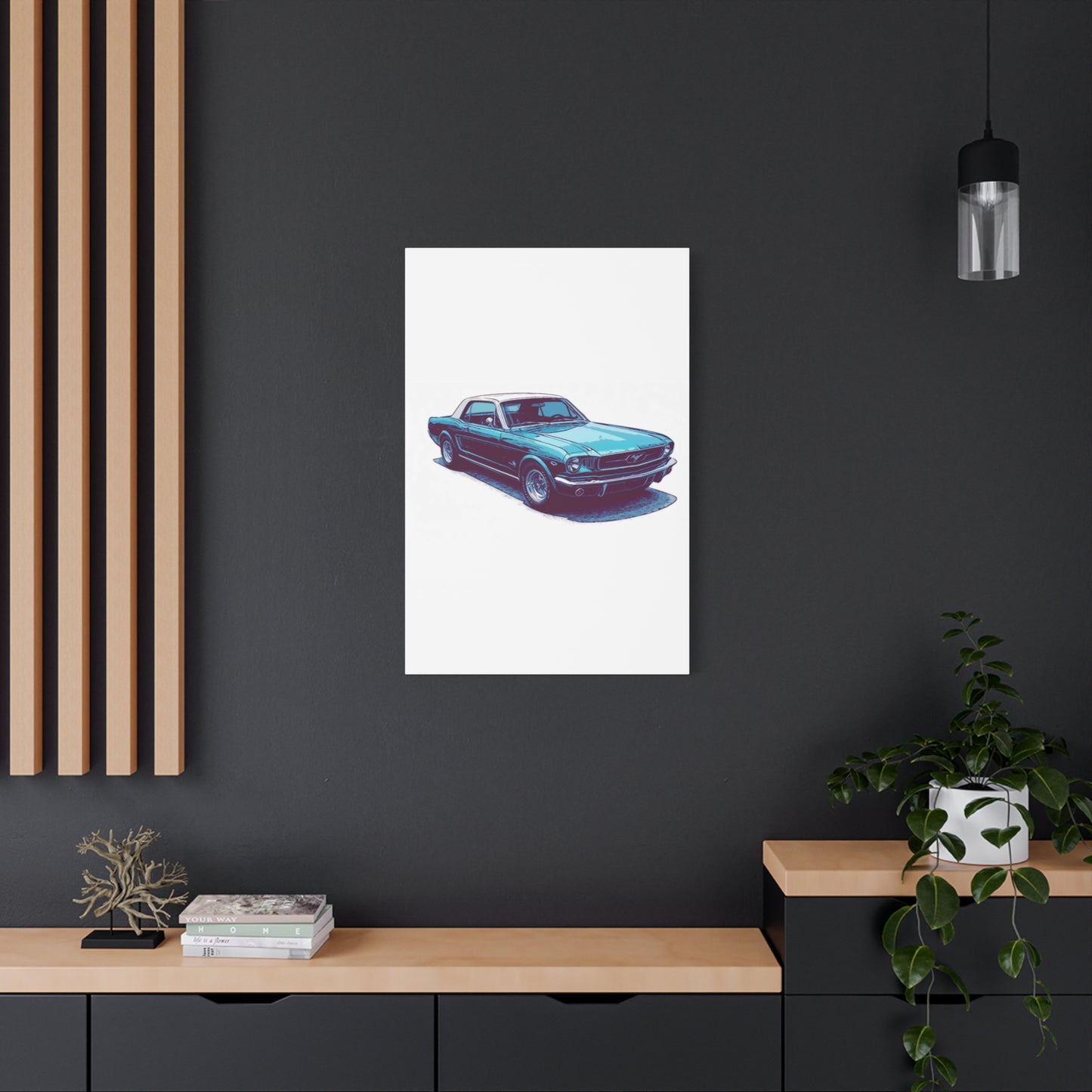 First-Gen Freedom – Classic Pony Car Comic Car Wall Art
