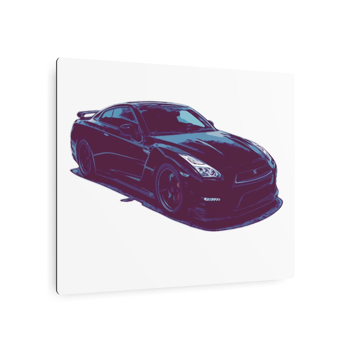 Torque After Dark – Street-Dominant Performance Coupe Comic Car Wall Art