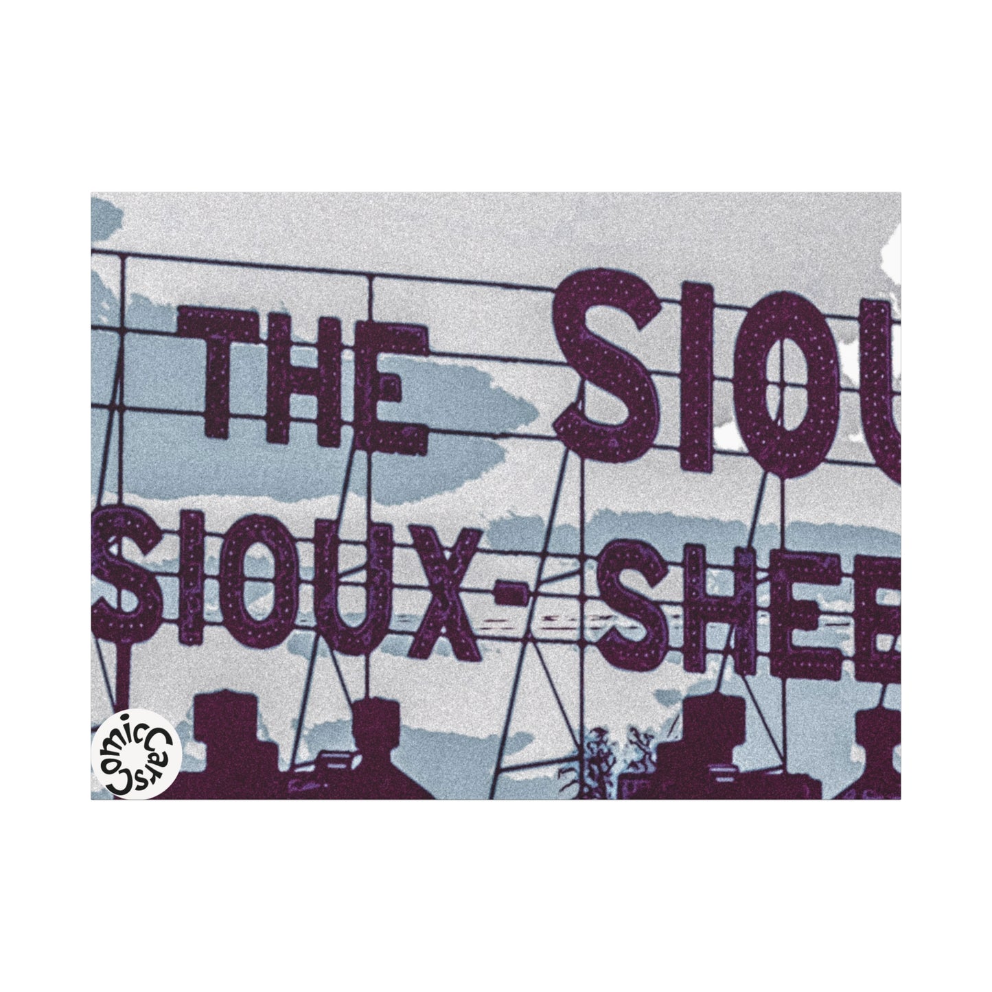 Sioux Falls City Matte Canvas Wall Art Urban Decor