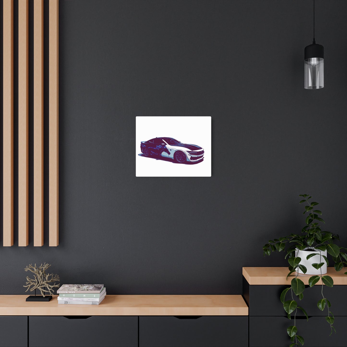 Splitstream Phantom Coupe – Two-Tone Performance Comic Car Wall Art