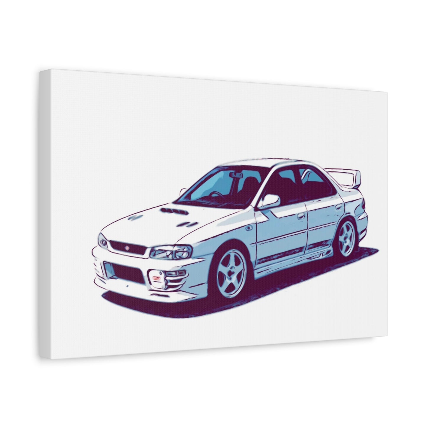 White Line Legacy – JDM Performance Sedan Comic Wall Art