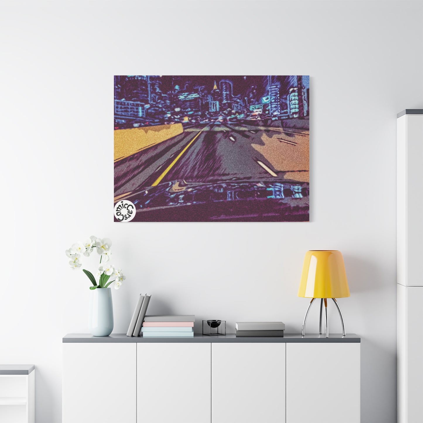 Atlanta Night Cruises, City, Matte Canvas Wall Art