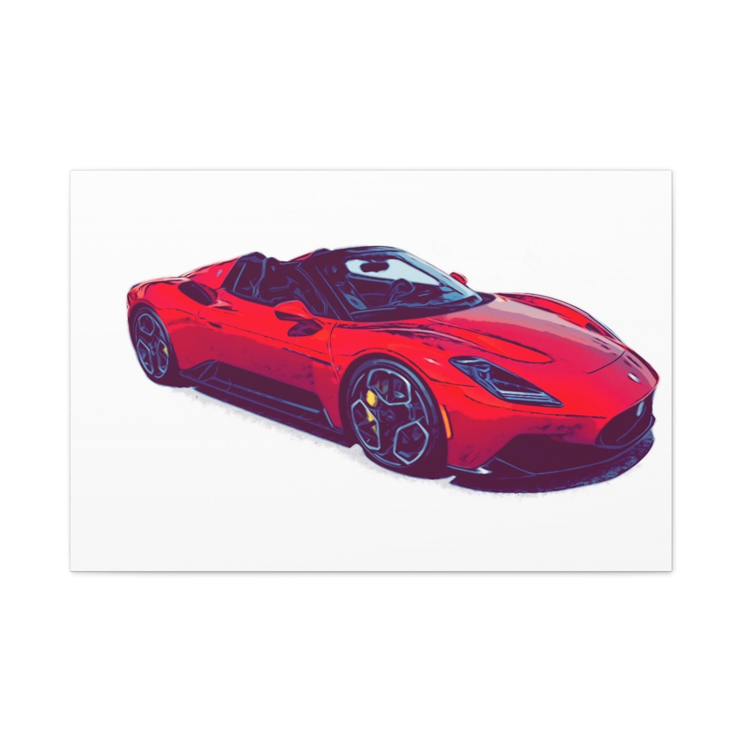 Scarlet Velocity – Modern Exotic Convertible Comic Wall Art
