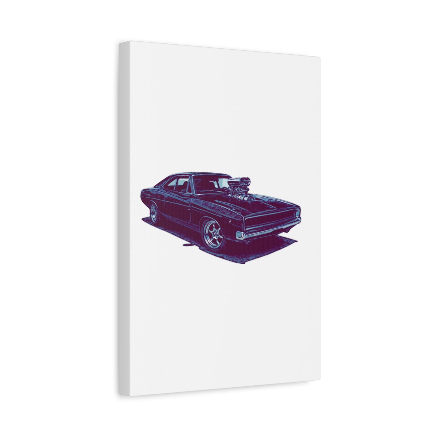 Boosted Legacy – Supercharged Classic Muscle Comic Car Wall Art