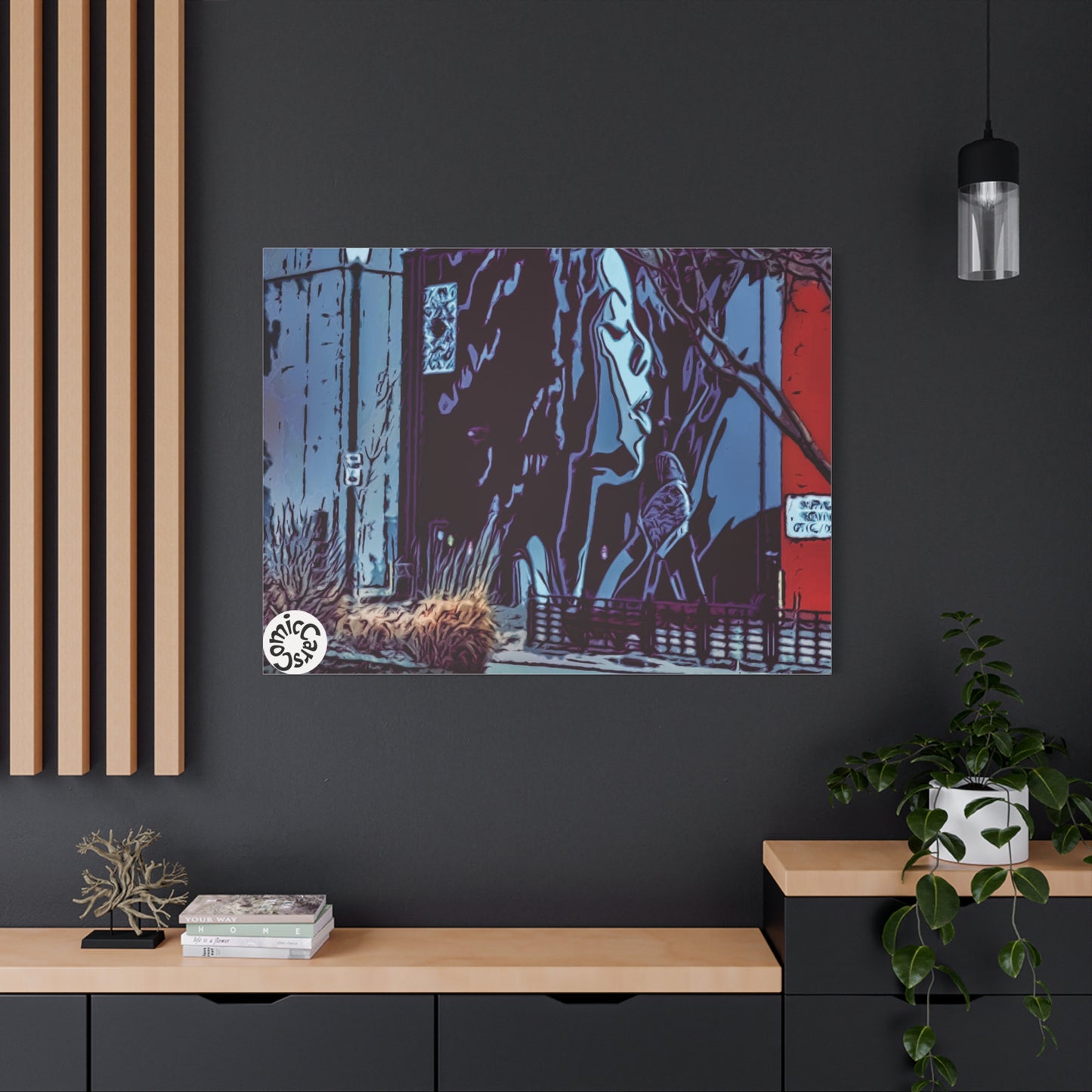 Sioux Falls Street Art Matte Canvas Wall Art Urban Home Decor