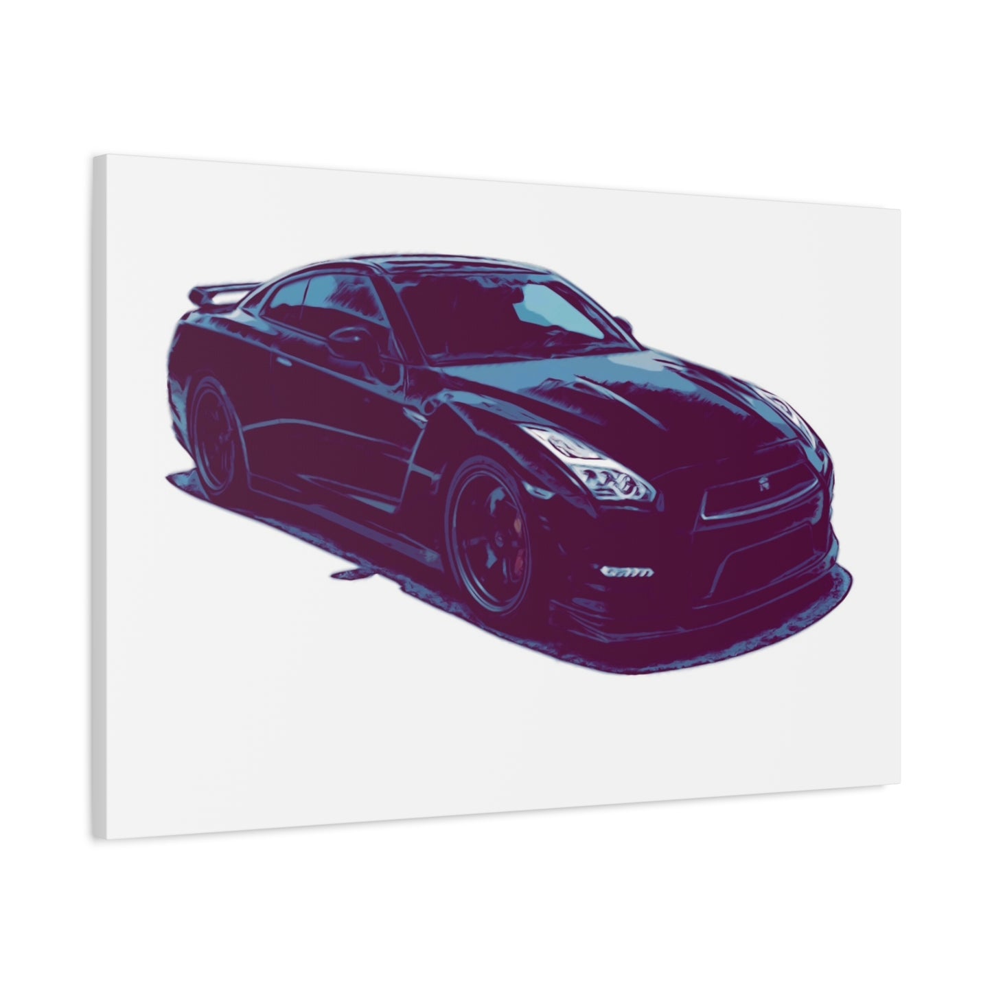Torque After Dark – Street-Dominant Performance Coupe Comic Car Wall Art
