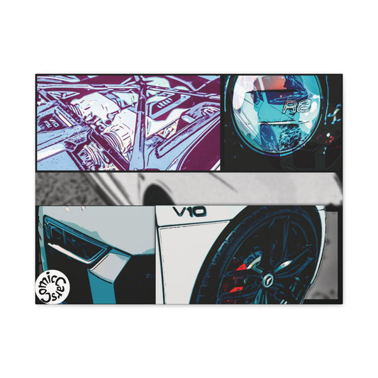 Canvas Print of Fast German Sports Car for Automotive Enthusiasts