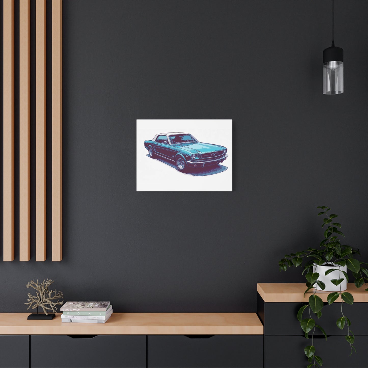 First-Gen Freedom – Classic Pony Car Comic Car Wall Art