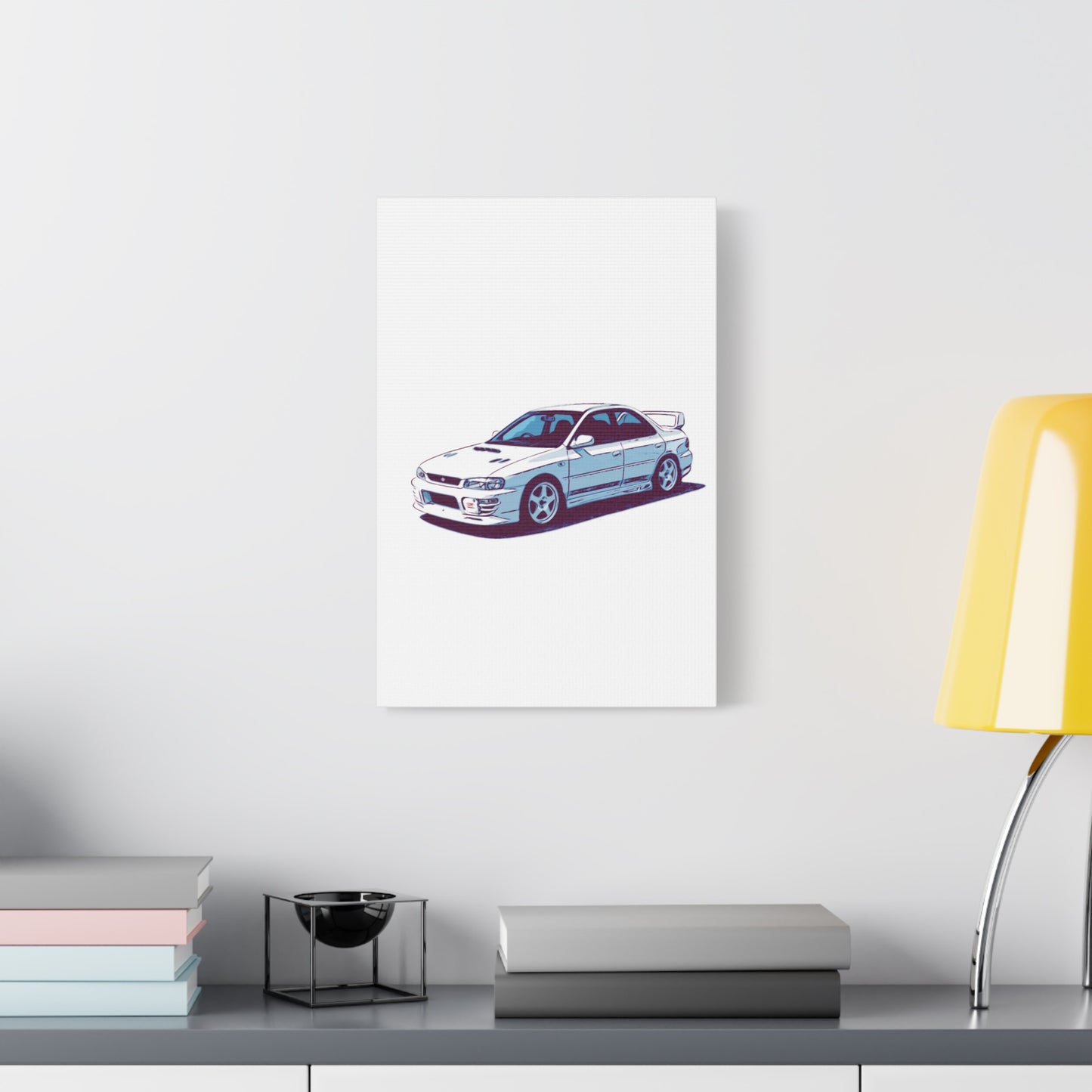 White Line Legacy – JDM Performance Sedan Comic Wall Art