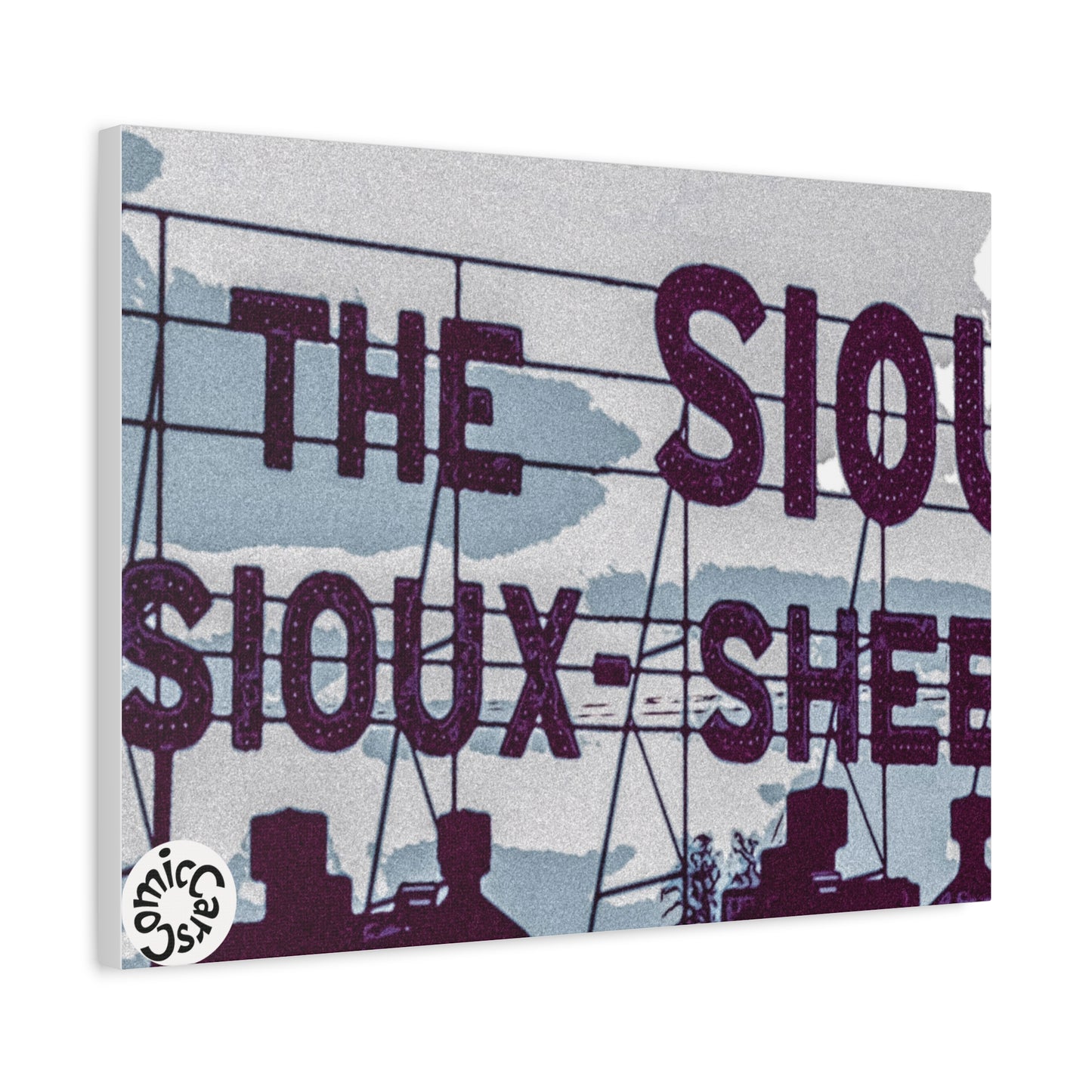 Sioux Falls City Matte Canvas Wall Art Urban Decor