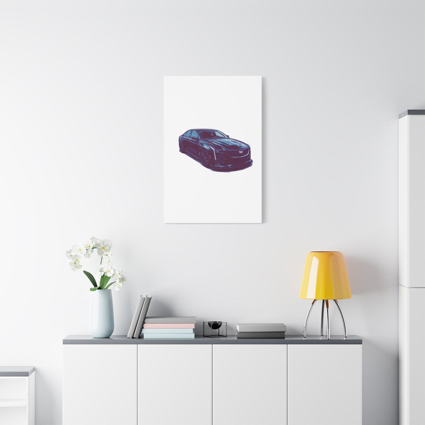 Midnight Precision – Luxury Performance Sedan Comic Wall Art