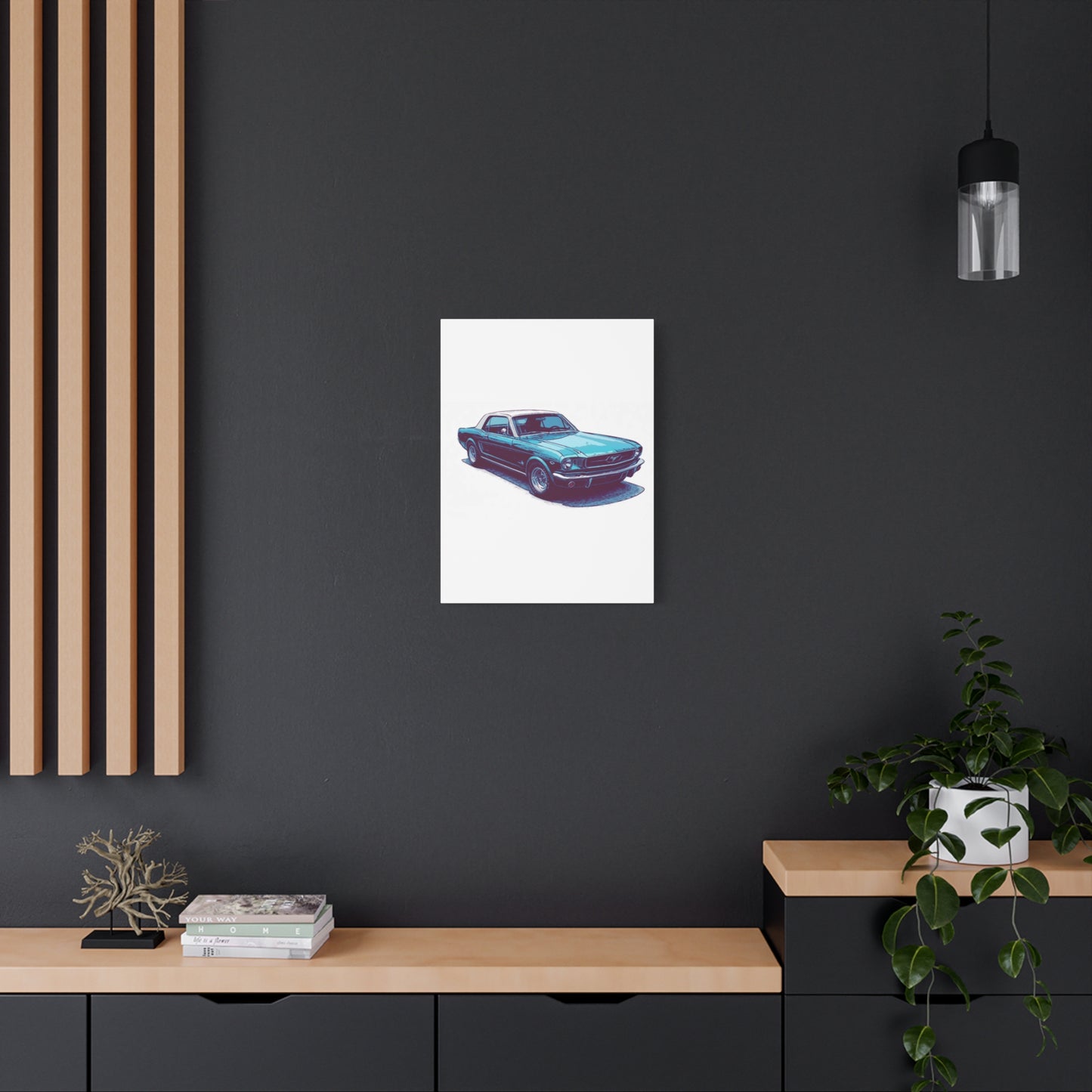 First-Gen Freedom – Classic Pony Car Comic Car Wall Art