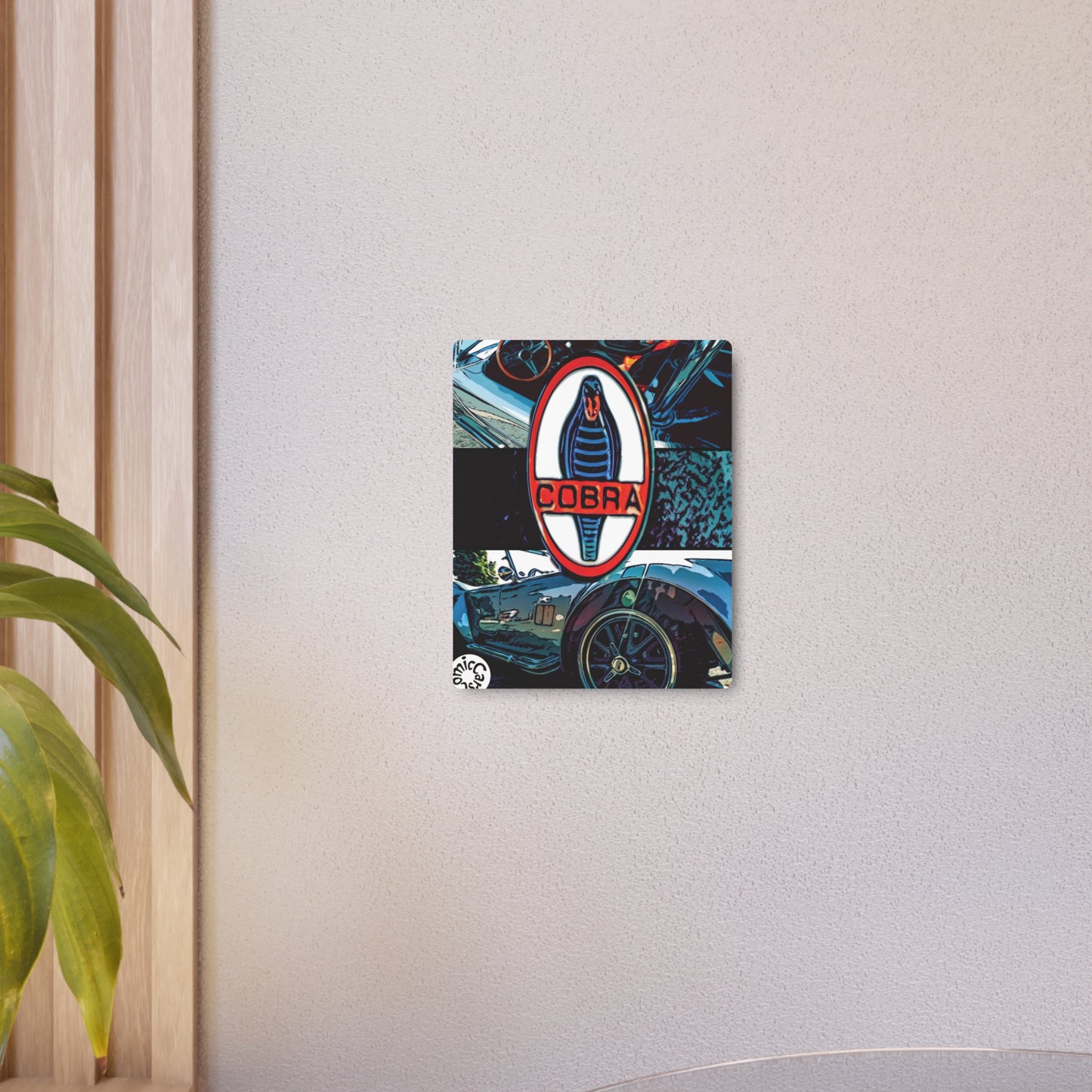 Comic My Ride Metal Art Sign Aluminum Wall Decor with Hanging Hook Multiple Sizes Available