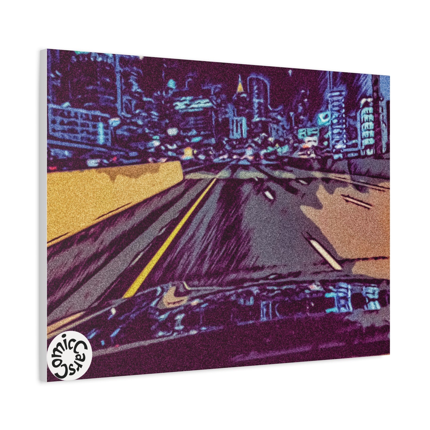 Atlanta Night Cruises, City, Matte Canvas Wall Art
