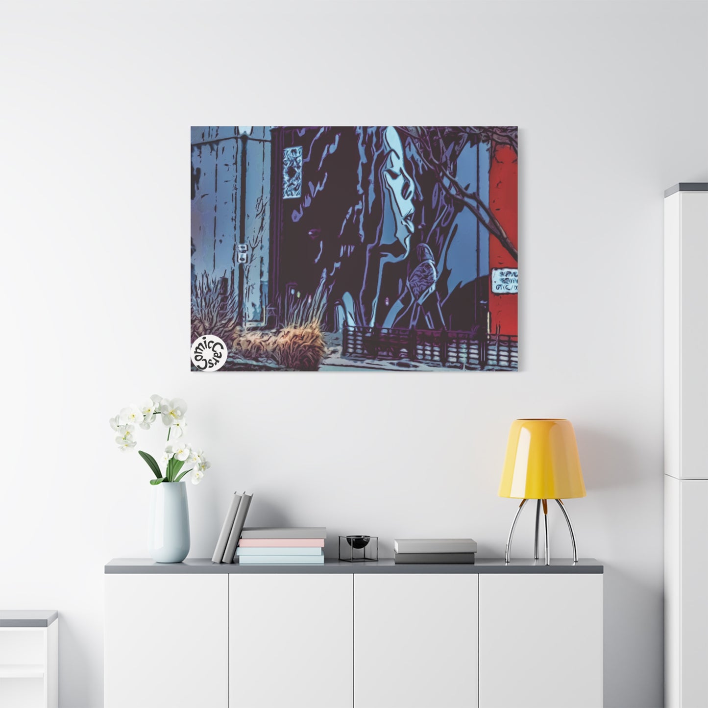 Sioux Falls Street Art Matte Canvas Wall Art Urban Home Decor