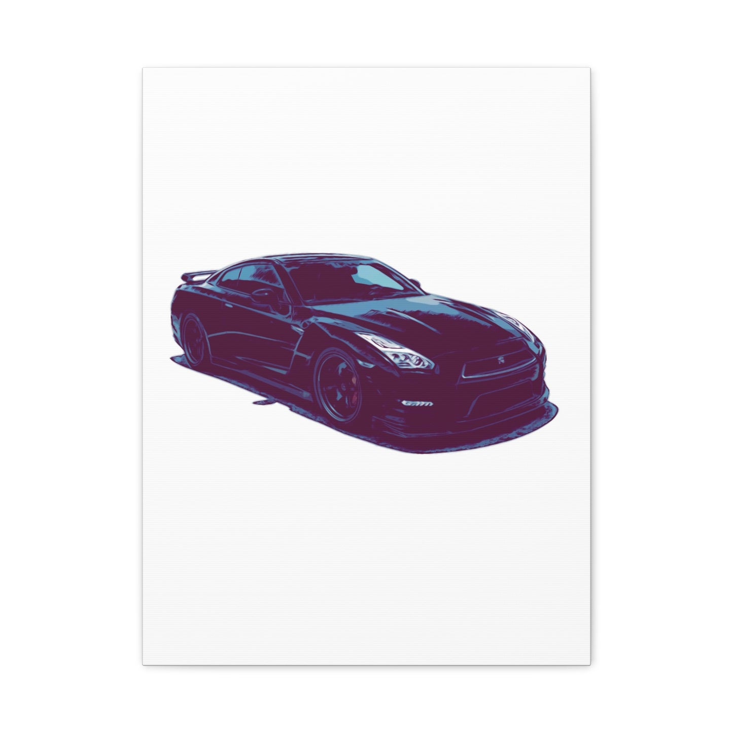 Torque After Dark – Street-Dominant Performance Coupe Comic Car Wall Art