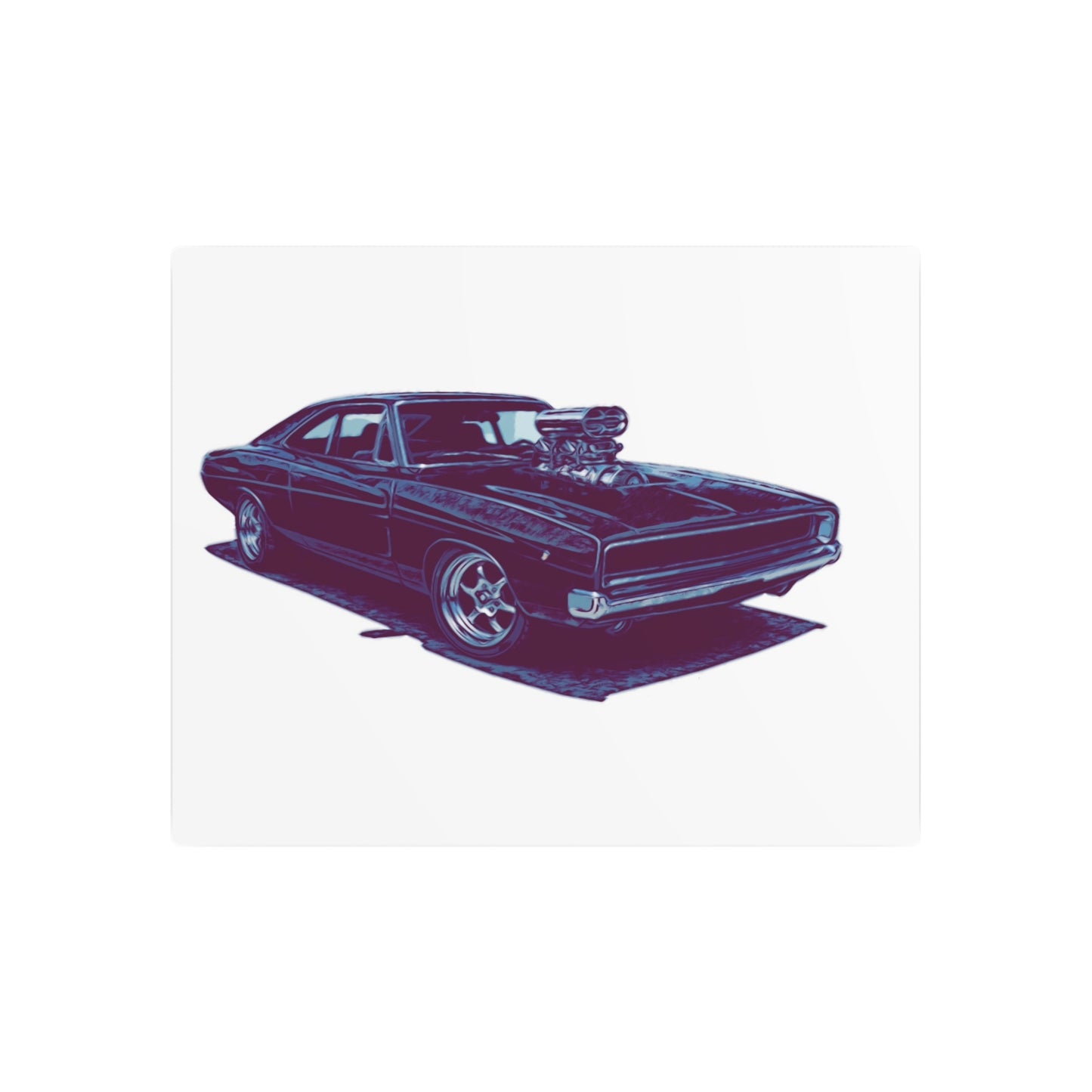 Boosted Legacy – Supercharged Classic Muscle Comic Car Wall Art
