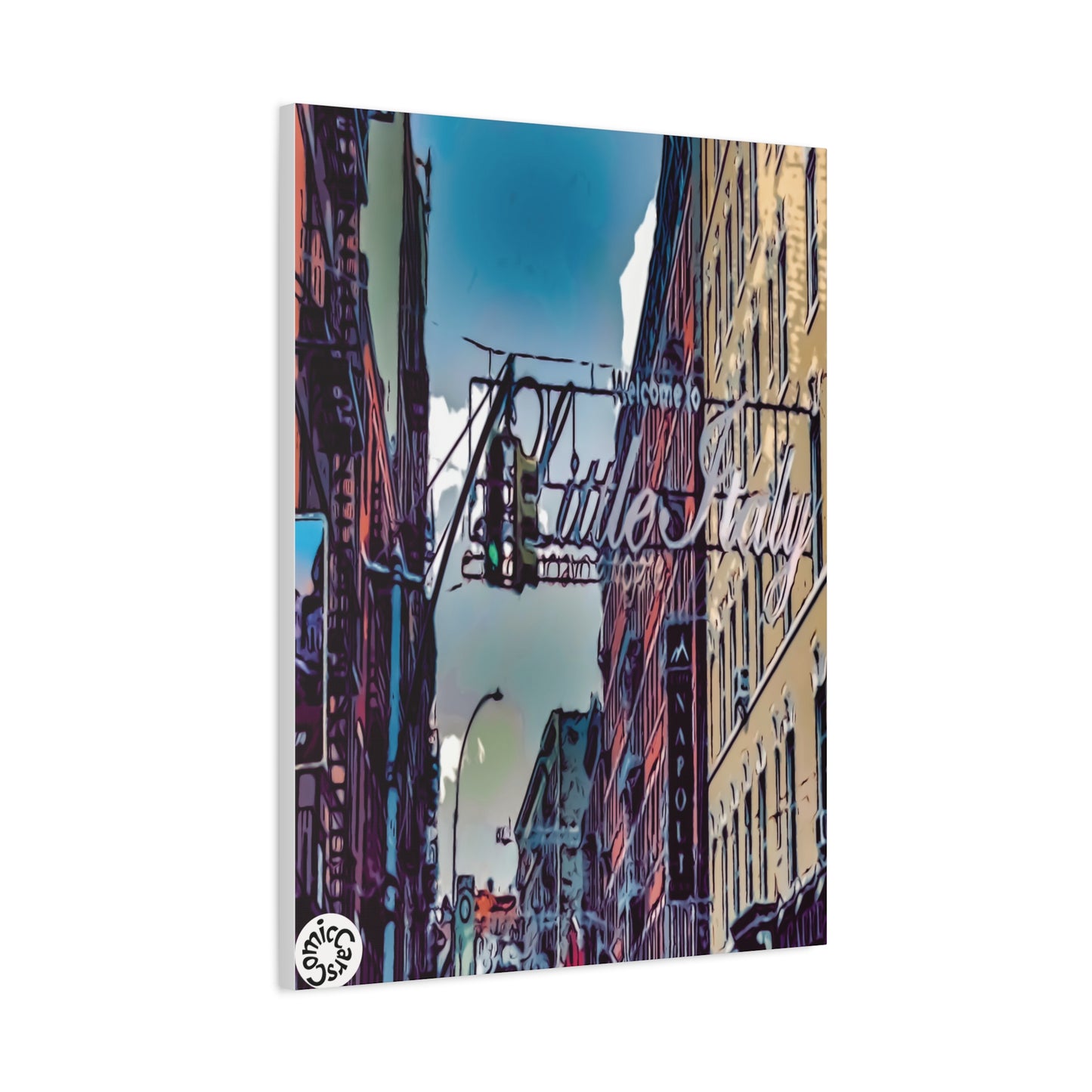 New York City Little Italy Matte Canvas Wall Art Urban Home Decor