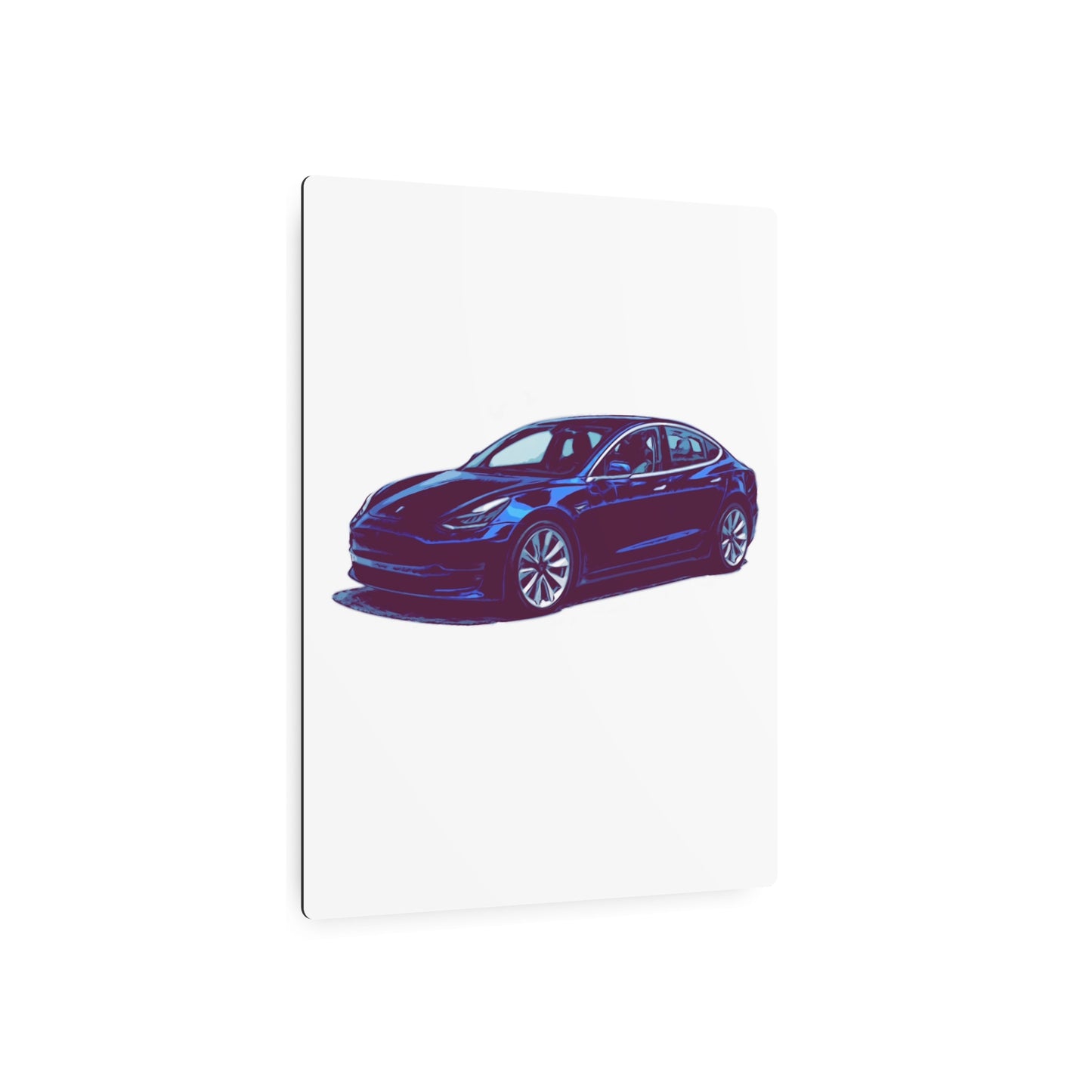 Silentshift Fastback – Modern Electric Sport Sedan Comic Car Wall Art