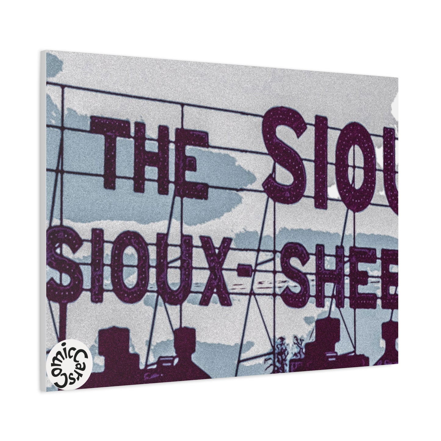 Sioux Falls City Matte Canvas Wall Art Urban Decor