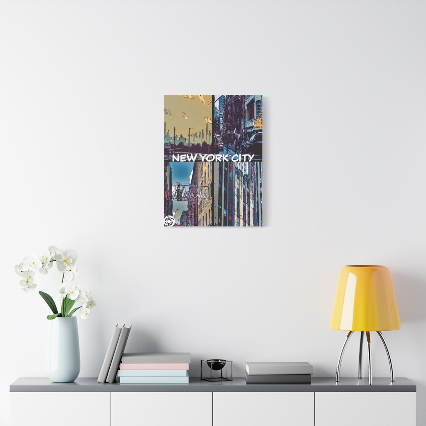 New York City Collection Matte Canvas Wall Art Urban Home Decor