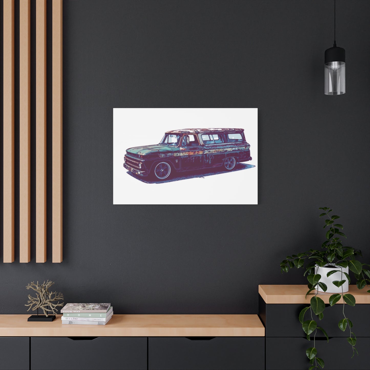 Rustline Voyager – Patina Classic Suburban Comic Wall Art