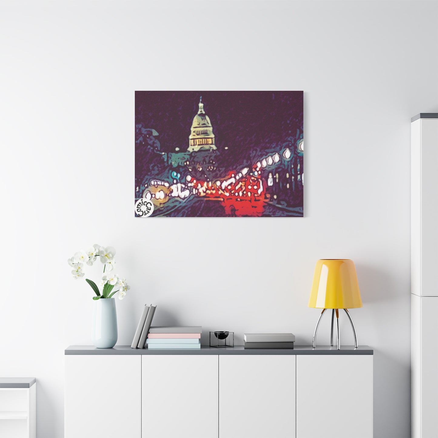 Washington DC Cityscape Matte Canvas Wall Art