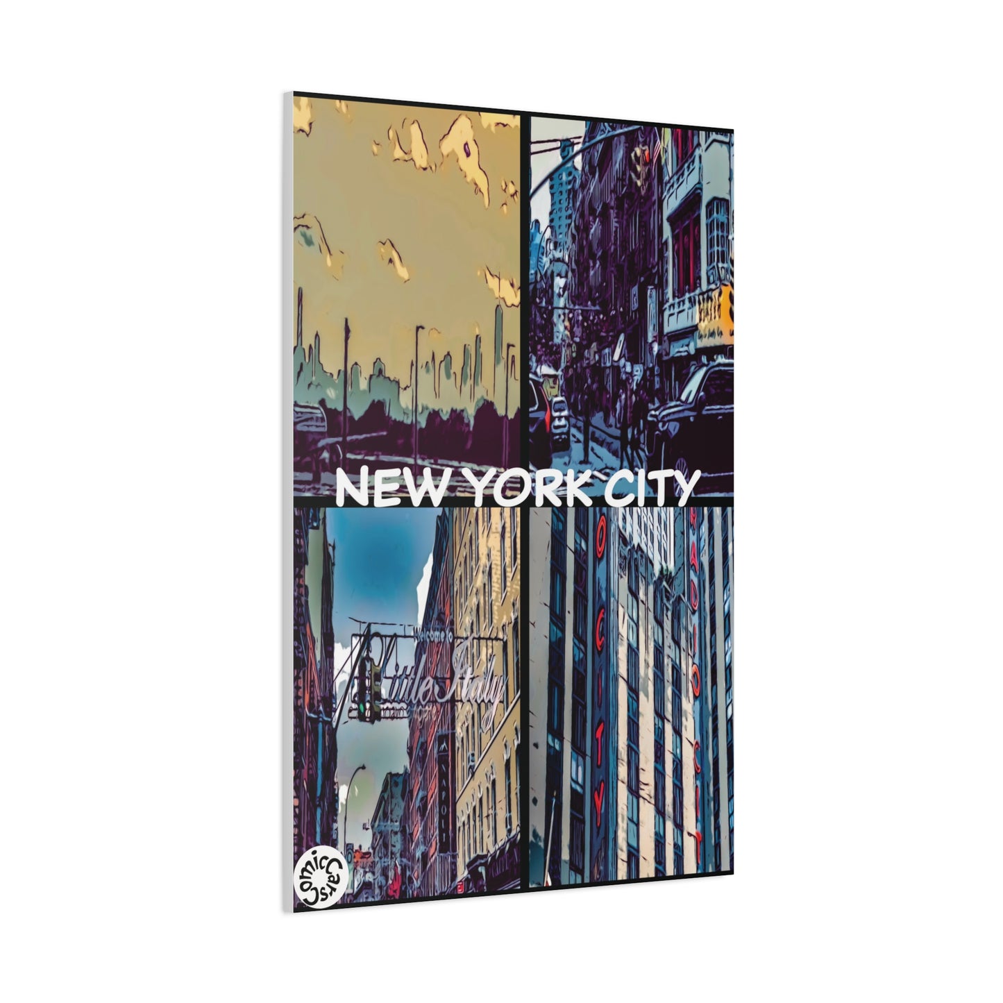 New York City Collection Matte Canvas Wall Art Urban Home Decor